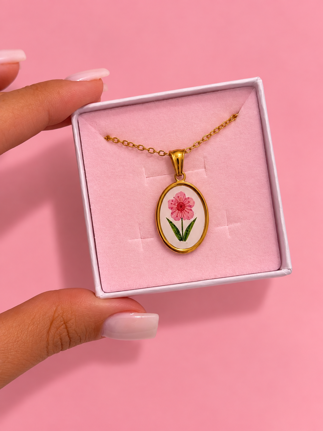 Collana FIORELLINO ROSA