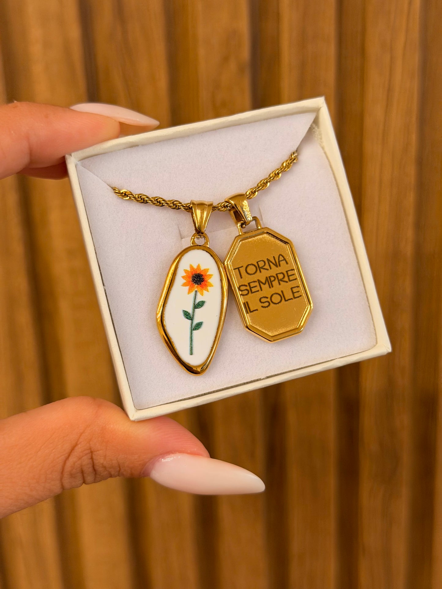 Collana Torchon TORNA SEMPRE IL SOLE