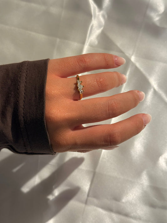 Anello Trilogy Taglio Cuore