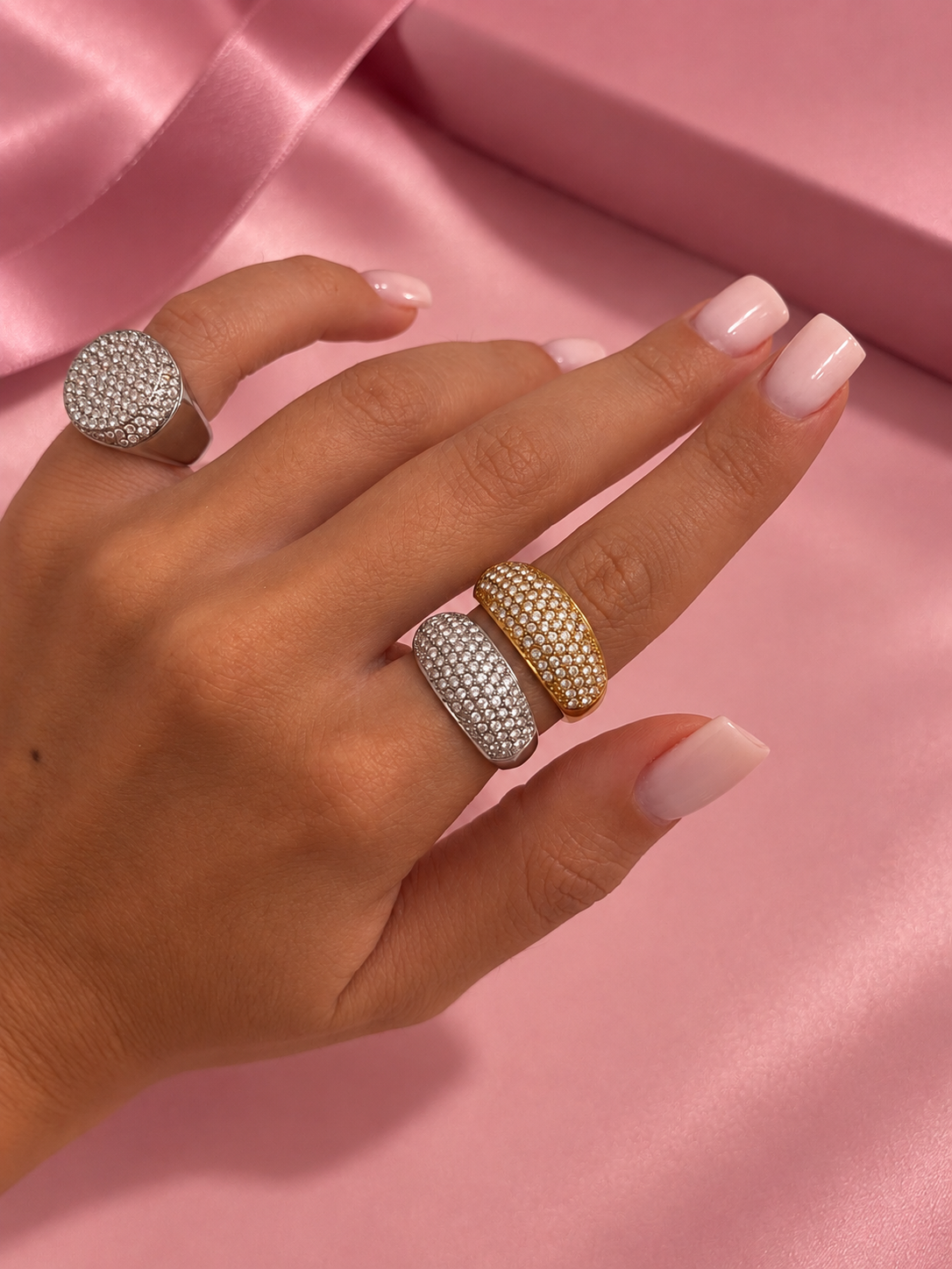 Anello Fede BOMB STRASS