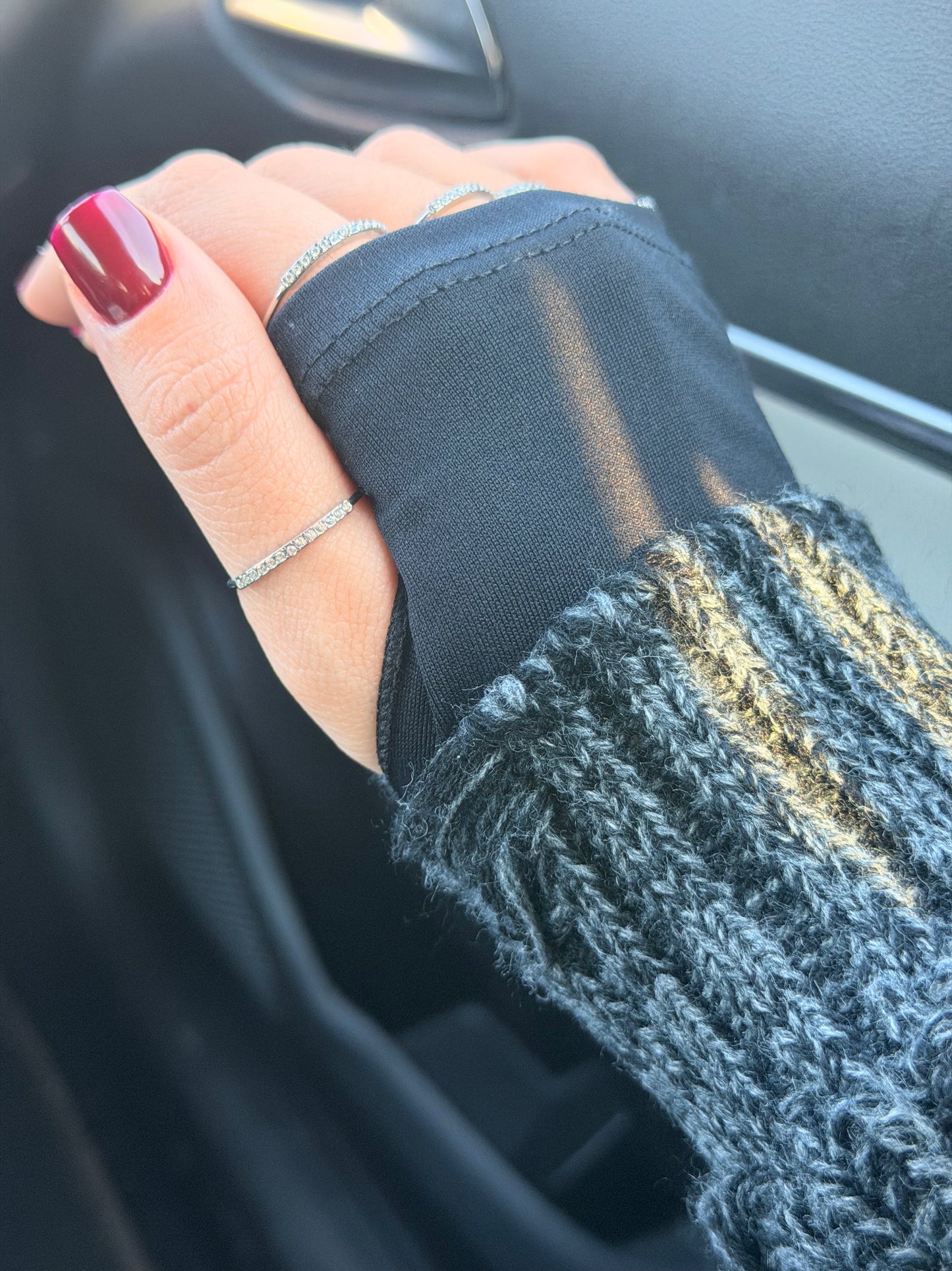 Set Anelli 5 Fedine Strass